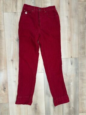 Rare- 70’s High-Waisted Red Corduroy - Gloria Vanderbilt for Murjari